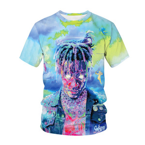 Free Shipping Fashion Rapper Printed For Men <strong>Juice</strong> <strong>WRLD</strong> 3D Digital Printing tshirt R.I.P All Over Print Oversized Tops <strong>T</strong> <strong>shirt</strong> - Product Image 3