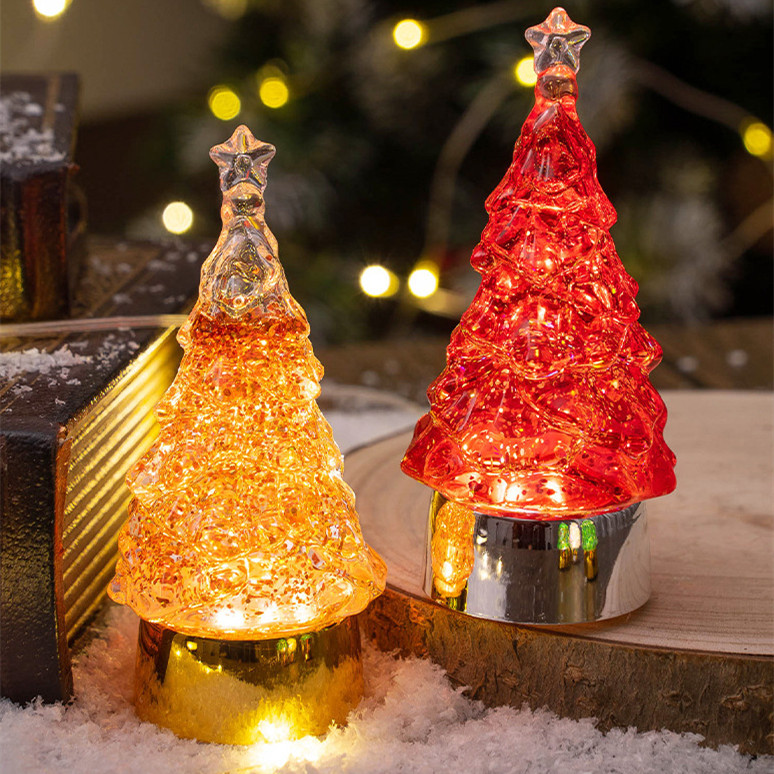 Christmas Tree Crystal Lights Mini Battery LED Christmas Tree Lamp Night Light 2026 - CLTF Model SDJ
