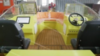 Bateau de travail et bateau à fond plat en aluminium sur mesure avec certificat, compatible avec des moteurs électriques ou à essence