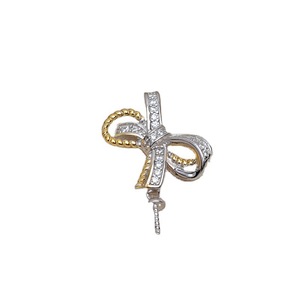 Juego de Pendientes y Colgante de Plata S925 Hechos a Mano con Lazo, Accesorios de Joyería con Perlas DIY de 8-13 mm, Precio 3983 - Product Image 5