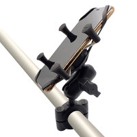 Support de téléphone de voiture à bille de 1 pouce pivotant à 360 degrés 1/4 ''vis Mini base de rail à tête sphérique pour support Go Pro support de téléphone Gps X