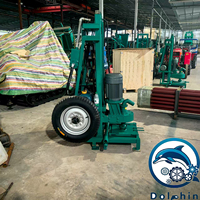 Foreuse hydraulique électrique 3KW pour puits d'eau, profondeur de forage max. 100m, utilisation agricole, machine de forage montée sur camion
