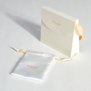 Sacs en papier kraft personnalisés de luxe pour bijoux Boyang avec votre propre logo - Product Image 3