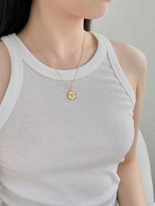 Dylam Minimalist 925 Sterling <b>Silver</b> 18K Gold Plated Irregular <b>Bee</b> Pendant <b>Necklace</b> for Women Fine Fashion Jewelry - Product Image 3