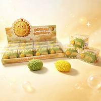 En gros : Jouet anti-stress à presser en argile, blocs de construction et boule artisanale, motifs Pâtisserie au chocolat, Citron, Chou, Raisin, Durian, Pomme rouge