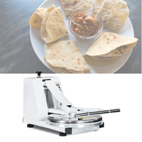 Presse à pâte à pizza de 18 pouces pour boulangerie, machine à aplatir la pâte à pizza, presse à croûte à pizza automatique, machine à chauffer