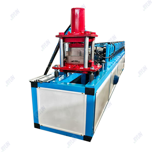 Máquina formadora de rollos de tira de persiana de riel de guía galvanizada de Chile/Perú, máquina automática de puerta de persiana enrollable de Pu - Product Image 1