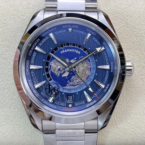 Reloj Mecánico de Lujo de Super Calidad, Resistente al Agua, 43 mm, Movimiento ETA 8938 de Fábrica VS, Esfera Azul Luminosa de 24 Horas, Reloj GMT de 150 m - Product Image 1