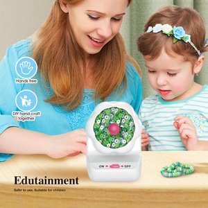 เครื่องปั่นลูกปัดพลาสติกไฟฟ้าแบบใช้พอร์ต USB อัตโนมัติ สำหรับร้อยลูกปัดเม็ดเล็ก ทำเครื่องประดับแฮนด์เมด สร้อยข้อมือ สร้อยคอ งานฝีมือ - Product Image 1
