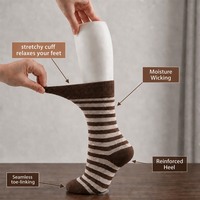 Chaussettes de qualité supérieure en coton, anti-bactériennes, respirantes, sans coutures, avec bordure douce, chaussettes habillées pour hommes, toutes saisons, vente chaude