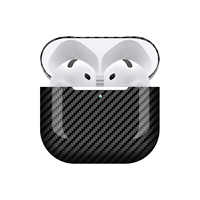 Étui pour écouteurs Napov de haute qualité, durable, léger, en fibre de carbone véritable, imperméable, écologique, design luxueux