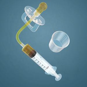 Commercio all'ingrosso personalizzato Logo Baby medicina siringa ciuccio per l'alimentazione orale del bambino silicone dispenser di farmaci alimentatore contagocce liquido - Product Image 3