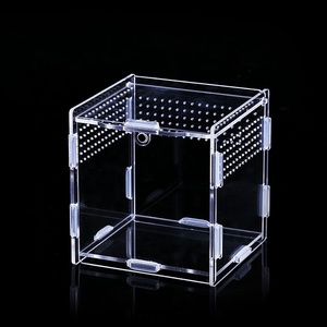 Dấu Hiệu Mùa Xuân Acrylic Ăn Box Cho Pet Côn Trùng Bò Sát Giống Lồng Cho Amazon Hot Bán - Product Image 4