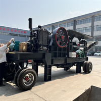 Concasseur à mâchoires mobile diesel de haute qualité PE400x600 pour concassage de pierres