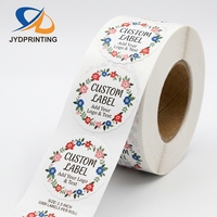 Autocollants personnalisés, logo personnalisé, impression vinyle, étiquettes promotionnelles pour emballage, étiquettes imperméables, autocollants vintage à fleurs