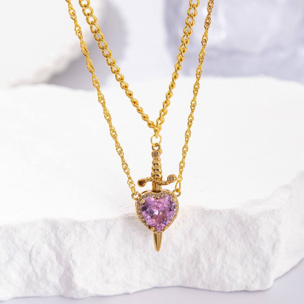 คริสตัลสีชมพูทอง