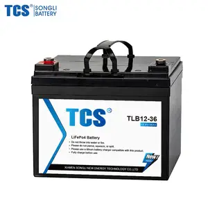 Batterie có thể sạc lại chu kỳ năng lượng mặt trời 12V 36ah năng lượng Lithium Ion LiFePO4 pin giá