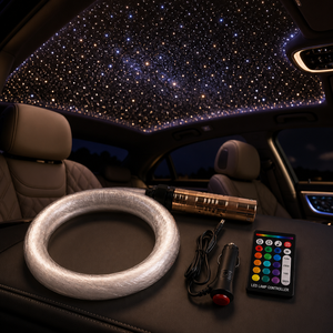 Moteur d'éclairage à fibre optique RGBW 6W, contrôle APP RF, DC 12V, effet ciel étoilé scintillant pour <span class=keywords><strong>plafond</strong></span>, ciel étoilé pour voiture, toit de voiture - Product Image 1