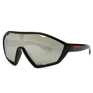 Hot Selling Fashion Newest <b>Large</b> <b>Frame</b> Sunglasses Oversized Waterproof Shield Women Sunglasses One Piece Lens Sunglasses 2021 - Product Image 5