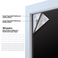 Persianas Opacas Portátiles Temporales Cortables a Medida 300x145cm, 100% Opacas, Adhesivas para Ventanas
