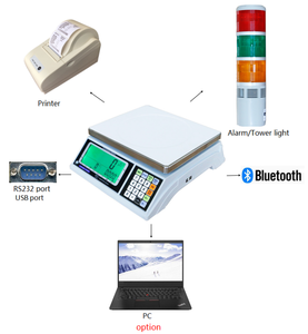 Báscula Electrónica de Pesaje y Conteo con Pantalla LCD de Tres Colores, Señal Luminosa y Alarma, ADC-L 6kg OEM ODM, Precisión de 0.2g - Product Image 4