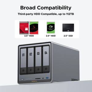 NASync DXP4800 Plus 8G/16G 4-bay, ซีพียู Gold 8505 5-core, 10GbE + 2.5GbE LAN, 4K HDMI, รุ่นไม่มีดิสก์ DXP4800 Plus - Product Image 5