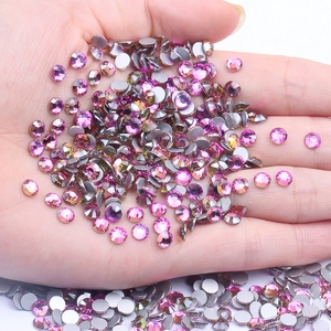 Offre Spéciale Strass Brillants SS10-SS30 5mm Pierres de Cristal à Dos Plat pour Ongles, à Coller, pour Nail Art DIY, Manucure en Verre, Vêtements et Sacs - Product Image 2