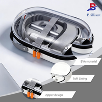 Étui de voyage EVA grande capacité pour casque VR, boîte de rangement anti-chute et anti-poussière pour casque VR, manettes tactiles et câbles de charge