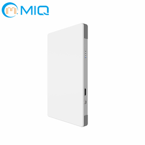 Logo personalizzato di buona qualità leggero 4000mah formato carta di credito in alluminio caricatore portatile Mini Power Bank con costruito in cavi - Product Image 3
