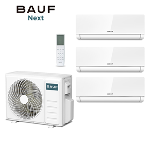 Aire Acondicionado Multi Split BAUF A+++ 1-3, Bomba de Calor de 24000 BTU, R32, Montaje en Pared, Control Remoto y por Aplicación, Un Unidad Exterior - Product Image 2