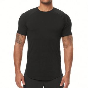 Design Wholesale Tee Classic Men Tshirt Round Neck T <b>Shirt</b> Custom Print logo Black Plain Organic Cotton T-<b>shirt</b> for Men - Product Image 4