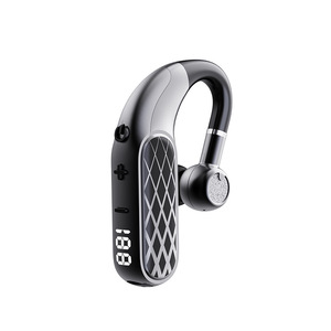 Auriculares inalámbricos con micrófono y pantalla digital para llamadas de negocios, diseño de gancho para la oreja, ambidiestros - Product Image 1