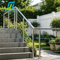 Poteau de câble rond en acier inoxydable 316 haute sécurité de 42 pouces pour garde-corps vertical en câble métallique pour balustrade d'escalier