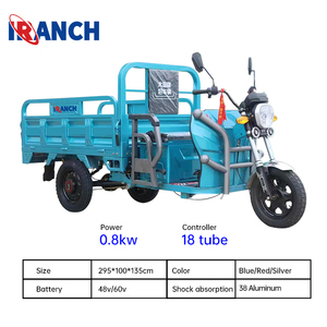 Tuk Tuk Elettrico a <span class=keywords><strong>Tre</strong></span> Ruote Personalizzato, Triciclo con Carrozzeria Aperta per Trasporto Merci, Veicolo di Alta Qualità con Autonomia 30-50km - Product Image 3