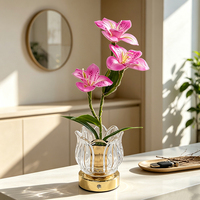 Lampe décorative de bureau en forme de fleur de narcisse simulée, idéale comme cadeau pour les célébrations des fêtes et la décoration