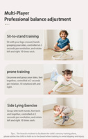 Chaise pivotante multifonctionnelle pour enfants Équipement d'entraînement à l'équilibre Jouets sensoriels pour enfants Chaise pivotante pour enfants de 3 à 12 ans