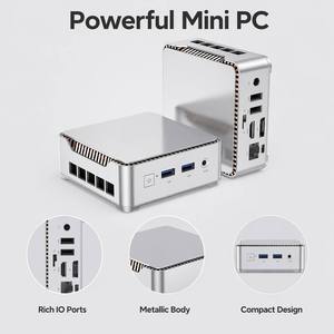 Wholesale Intel Core i5 Mini PC Win11 32GB RAM SSD WiFi 5 BT5.2 1TB Type-C Desktop Computer NUC Small <b>Micro</b> PC For business - Product Image 2