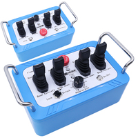 hydraulique joystick vanne directionnelle 4 leviers camion grue radio kits de télécommande intelligents