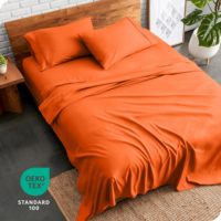 Ucuz özel kral düz levha çarşaf yatak yumuşak mikrofiber 3 parça çarşaf setleri