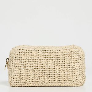 Custom Beige Nylon Zipper Portable Reusable Clutch Makeup <b>Purse</b> for Women Beach <b>Cute</b> Summer Holiday Traveling Cosmetic Bag - Product Image 1