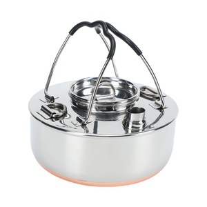 Stainless Steel Durable Portable 1.5L Boiling Tea <strong>Kettle</strong> with Anti-heat Handle for Hiking <strong>Camping</strong> Outdoor Use - Product Image 2