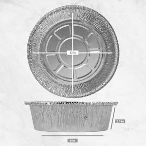 ถาดอลูมิเนียมฟอยล์ทรงกลมขนาด7/8/9นิ้วถาดใส่พิซซ่าถาดอลูมิเนียมแผ่นดีบุกพร้อมฝาใส - Product Image 2