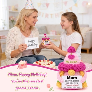 Regalos Lindos para el Día de <span class=keywords><strong>la</strong></span> Madre de Parte de Hija o Hijo, Gnomo de Ganchillo, Regalo de Cumpleaños para Mamá, <span class=keywords><strong>Te</strong></span> Quiero - Product Image 5