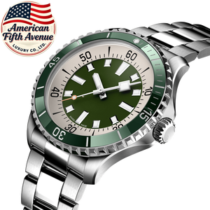 Montre mécanique automatique de luxe tendance pour homme 7A Super Ocean, aiguilles carrées, échelle luminescente, grand cadran vert, breitlines - Product Image 2