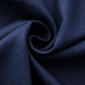 <b>Men</b> Navy Blue <b>Thobe</b> Gold Thread Chain Embroidery Stand Collar Long Sleeve Loose Full-Length Saudi Islamic Modest Formal Robe - Product Image 4