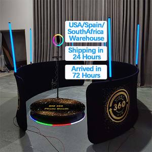 Photomaton 360° personnalisable avec logo gratuit et accessoires offerts – Modèle 2026 - Product Image 3