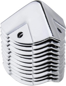 Pezzi di ricambio dell'incubatrice per uova protezioni per staffe angolari avvolgenti staffe di copertura per bordi angolari cromate per baule in legno petto Cas - Product Image 2