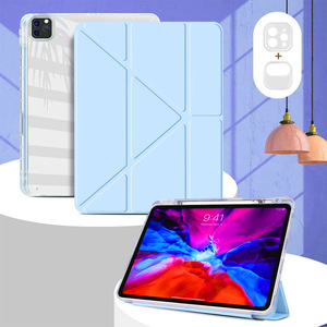 ช่องเสียบปากกา Y-Fold ใสสีทึบขาตั้งแม่เหล็ก3Y-fold เคสปรับได้หลายมุมสำหรับ <span class=keywords><strong>iPad</strong></span> <span class=keywords><strong>Pro</strong></span> <span class=keywords><strong>11</strong></span> - Product Image 5