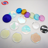 Lentille en verre saphir de forme irrégulière avec revêtement AR double face, fabriquée à Shenzhen