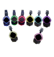 Vente en gros casque d'écoute Disco silencieux F8B 500M contrôle de la Distance fête silencieuse 10 écouteurs 1 émetteur 1 chargeur